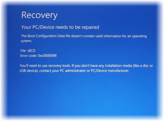 How to Fix Error 0xc0000098 on Windows 10?