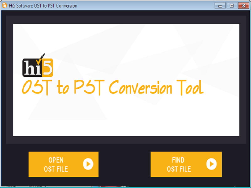 Windows 10 Hi5 Software OST to PST Conversion full
