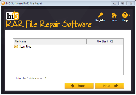 Preview Repaired RAR File